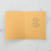 Gelbe und graue Wilde Pferde Dankeskarte (Innenseite)