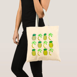 Gelbe und grüne Ananas Jumbo-Tasche Tragetasche