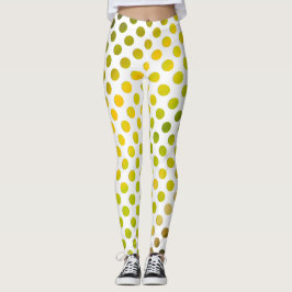 Gelbe und grüne Aquarelltöne Leggings