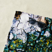 Gelbe und grüne Baumrinde Strandtuch (Beispiel)