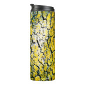 Gelbe und grüne Baumrinde Thermosbecher (Nach rechts gedreht)