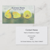 Gelbe und grüne Birnen Beruflich Visitenkarte (Vorne/Hinten)