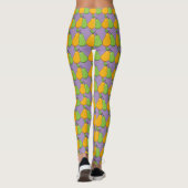 Gelbe und grüne Birnen Leggings (Rückseite)