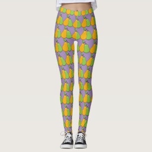Gelbe und grüne Birnen Leggings
