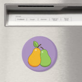 Gelbe und grüne Birnen Magnet (In Situ (Geschirrspüler))