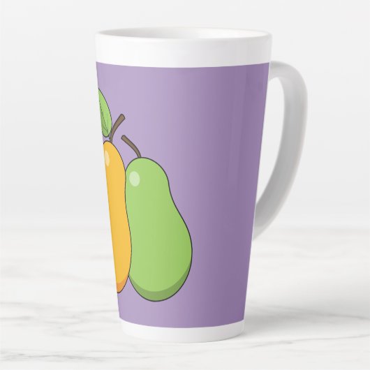 Gelbe und grüne Birnen Milchtasse (Rechte Ecke)