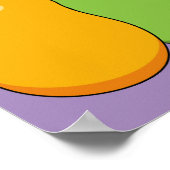 Gelbe und grüne Birnen Poster (Ecke)