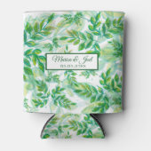 Gelbe und grüne Blätter Dosenkühler (Vorderseite)