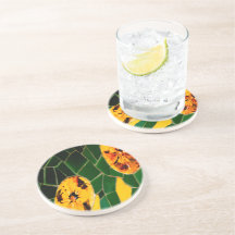 Gelbe und grüne Blume Mosaik