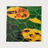 Gelbe und grüne Blume Mosaik Wandteppich (Vorderseite (Horizontal))