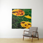 Gelbe und grüne Blume Mosaik Wandteppich (Beispiel (Horizontal))