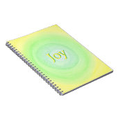 Gelbe und grüne Buchstaben gelbe grüne Mischungen Notizblock (Rechte Seite)