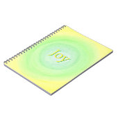 Gelbe und grüne Buchstaben gelbe grüne Mischungen Notizblock (Linke Seite)