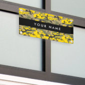 Gelbe und grüne Camouflage Ihr Name personalisiere Banner (Äußeres Gebäude)