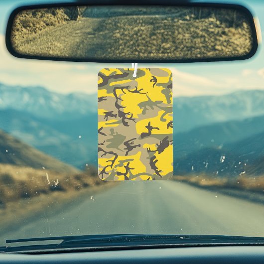 Gelbe und grüne Camouflage, Militär, Armee Autolufterfrischer