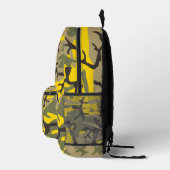 Gelbe und grüne Camouflage, Militär, Armee Bedruckter Rucksack (Rechts)