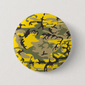 Gelbe und grüne Camouflage, Militär, Armee Button (Vorderseite)