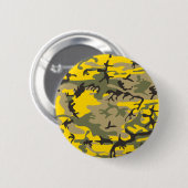 Gelbe und grüne Camouflage, Militär, Armee Button (Vorne & Hinten)