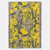 Gelbe und grüne Camouflage, Militär, Armee Decke (Vorderseite Vertikal)