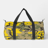 Gelbe und grüne Camouflage, Militär, Armee Duffle Bag (Vorderseite)