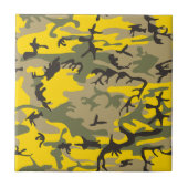 Gelbe und grüne Camouflage, Militär, Armee Fliese (Vorderseite)