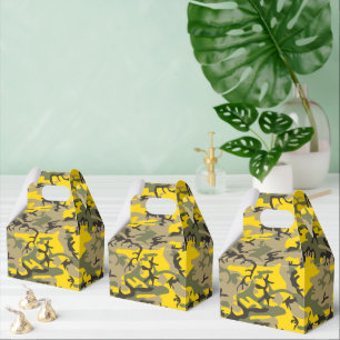 Gelbe und grüne Camouflage, Militär, Armee Geschenkschachtel