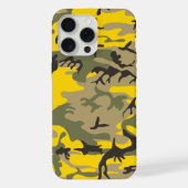 Gelbe und grüne Camouflage, Militär, Armee iPhone Hülle (Rückseite)
