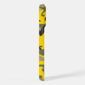 Gelbe und grüne Camouflage, Militär, Armee iPhone Hülle (Rechte Seite)
