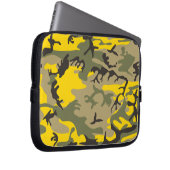 Gelbe und grüne Camouflage, Militär, Armee Laptopschutzhülle (Vorne Rechts)