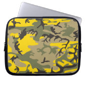 Gelbe und grüne Camouflage, Militär, Armee Laptopschutzhülle (Vorderseite)