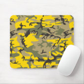 Gelbe und grüne Camouflage, Militär, Armee Mousepad (Mit Mouse)