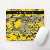 Gelbe und grüne Camouflage, Militär, Armee Mousepad (Mit Mouse)