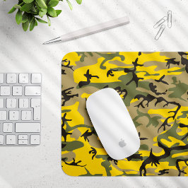 Gelbe und grüne Camouflage, Militär, Armee Mousepad