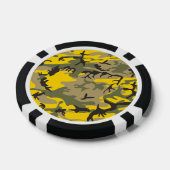 Gelbe und grüne Camouflage, Militär, Armee Pokerchips (Einzeln)
