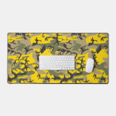 Gelbe und grüne Camouflage, Militär, Armee Schreibtischunterlage (Tastatur & Maus)