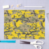 Gelbe und grüne Camouflage, Militär, Armee Seidenpapier (Handwerk)
