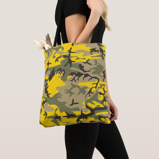 Gelbe und grüne Camouflage, Militär, Armee Tasche (Von Nahem)