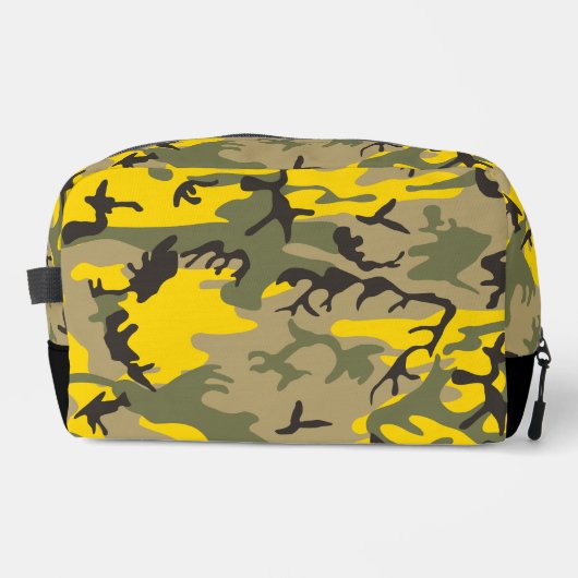 Gelbe und grüne Camouflage, Militär, Armee Waschbeutel (Vorderseite)