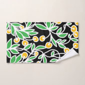 Gelbe und grüne Doodle Badhandtuch Set (Handtuch)