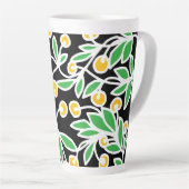 Gelbe und grüne Doodle Milchtasse (Rechte Ecke)