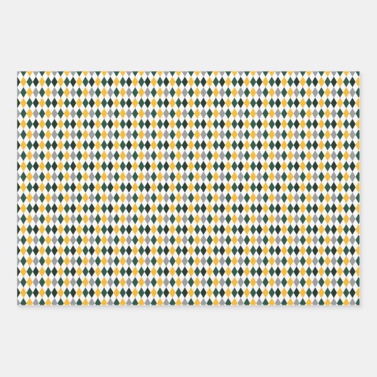 Gelbe und grüne Farbmuster Geschenkpapier Set (Vorderseite 2)