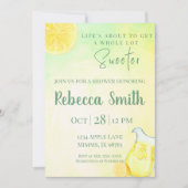 Gelbe und grüne Lemonade Themeneinladung Einladung (Vorderseite)