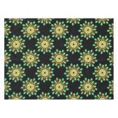 Gelbe und grüne neonale Blume Tischdecke (Vorderseite (Horizontal))