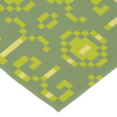 Gelbe und grüne Pixel spielen geometrische Formen Kurzer Tischläufer (Ecke)