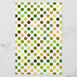 Gelbe und grüne Punkte Briefpapier