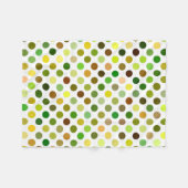 Gelbe und grüne Punkte Fleecedecke (Vorderseite (Horizontal))