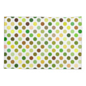 Gelbe und grüne Punkte Kissenbezug (Rückseite)
