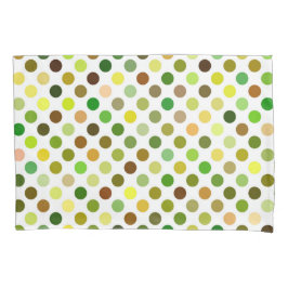 Gelbe und grüne Punkte Kissenbezug