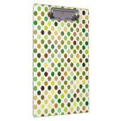 Gelbe und grüne Punkte Klemmbrett (Rechts)