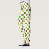 Gelbe und grüne Punkte Leggings (Links)